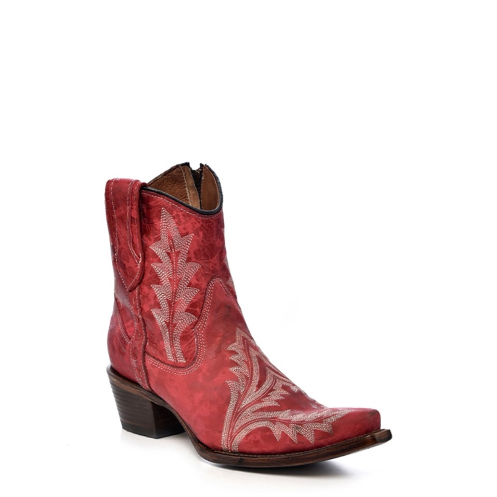 Red Western Ankle Boots by Circle G
